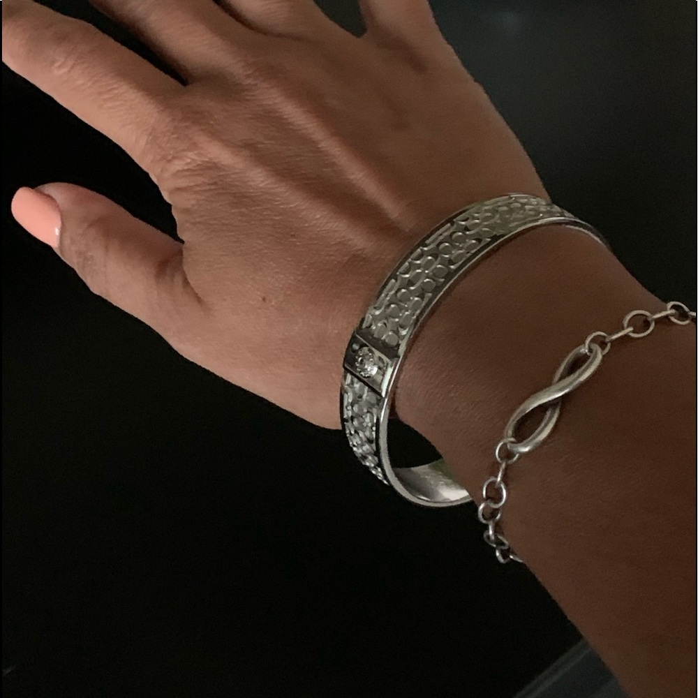 Authentic Coach Silver Bangle - Picture 4 of 8